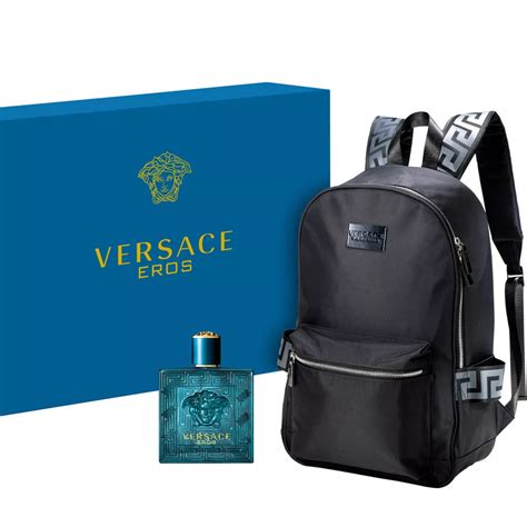 women versace perfume with backpack.